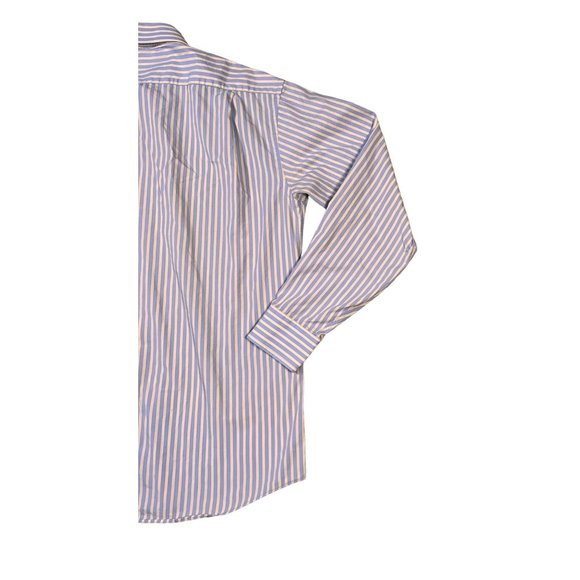 Tommy Hilfiger Shirt Men's Button Up Long Sleeve Striped Blue Yellow Medium 15.5 - Picture 9 of 11